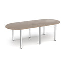 Radial End Meeting Table With Radial Legs - Barcelona Walnut - NWOF