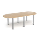Radial End Meeting Table With Radial Legs - Kendal Oak - NWOF