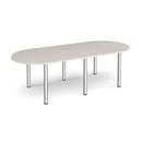 Radial End Meeting Table With Radial Legs - Light Grey - NWOF
