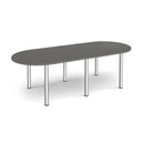 Radial End Meeting Table With Radial Legs - Onyx Grey - NWOF