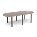 Radial End Meeting Table With Radial Legs - Barcelona Walnut - NWOF