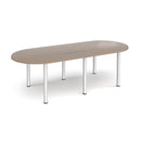 Radial End Meeting Table With Radial Legs - Barcelona Walnut - NWOF