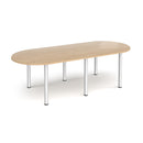 Radial End Meeting Table With Radial Legs - Kendal Oak - NWOF