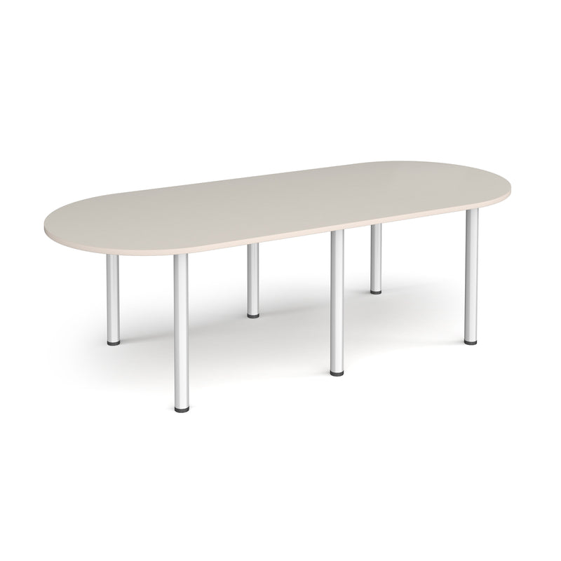 Radial End Meeting Table With Radial Legs - Light Grey - NWOF