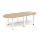 Radial End Meeting Table With Radial Legs - Kendal Oak - NWOF