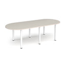 Radial End Meeting Table With Radial Legs - Light Grey - NWOF
