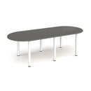 Radial End Meeting Table With Radial Legs - Onyx Grey - NWOF