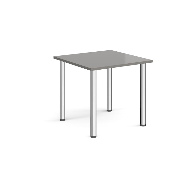 Rectangular Radial Leg Meeting Table - Grey Oak - NWOF