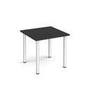 Rectangular Radial Leg Meeting Table - Black - NWOF