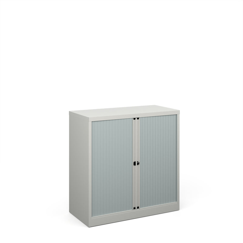 Bisley Systems Tambour Cupboard - Grey - NWOF