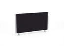 Black Impulse Straight Desktop Screen by Dynamic, with a sleek rectangular design and sturdy stand for computer monitor display.