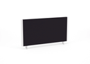 Black Impulse Straight Desktop Screen by Dynamic, showcasing its sleek, modern design and sturdy support structure.