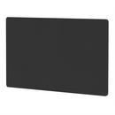 Black air back-to-back desk screen, 800mm high, from Dynamic, designed to provide privacy and separation at office desks.