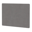 Grey air back-to-back desk screen, 800mm high, from Dynamic, designed for office workspace privacy and organization.