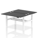 Black Air 2-person adjustable back-to-back height bench from Dynamic, designed for office or gym use