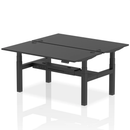 Black Air 2-person back-to-back adjustable height bench from Dynamic, suitable for desk or gym use