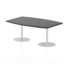 Black Italia High Gloss Boardroom Table by Dynamic, sleek and modern with a glossy finish, ideal for professional conference rooms.