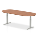 Dynamic Impulse height adjustable boardroom table in walnut finish, featuring a spacious 1800mm surface for professional meetings.