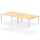 Impulse B2B 4 Person Bench Desk - Maple