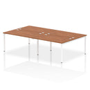 Impulse B2B 4 Person Bench Desk - Walnut