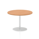 Impulse Circular Meeting Table - Oak - NWOF