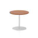 Impulse Circular Meeting Table - Walnut - NWOF