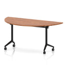 Dynamic Impulse Plus Flip Top Semi-Circle Table, showcasing the smooth flip top and sturdy design in a modern office setting.