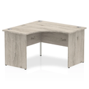 Gray Impulse 1200mm panel end corner desk by Dynamic with a clean, modern design and spacious workspace.