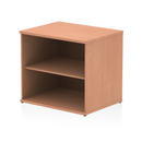 Dynamic Impulse Desk High Bookcase in beech wood with multiple shelves for storage and workspace organization.