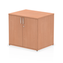 Impulse Desk High Cupboard in beech wood by Dynamic, featuring a sleek design and spacious storage with a natural wood finish.