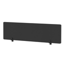 Black Air Desktop Screen by Dynamic, 400mm high, providing privacy and screen shielding for workspace desks.