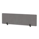Gray Dynamic Air Desktop Screen, 400mm high, with a sleek, modern design for office or workspace privacy.