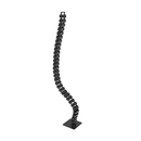 Dynamic Air Height Adjustable Desk Cable Spine in black, flexible cable management system for adjustable office desks