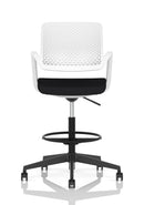 Dynamic Cosmo Hi Rise Chair with sleek design, chrome base, and adjustable height for modern office or home workspace.