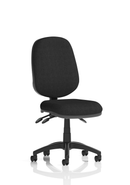 Black Eclipse Plus III Medium Back Task Operator Office Chair by Dynamic with adjustable armrests and ergonomic design
