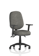 Dynamic Eclipse Plus III medium back task office chair with ergonomic design and adjustable features, shown from the side.