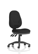 Black Eclipse Plus XL High Back Task Operator Office Chair by Dynamic with adjustable headrest and ergonomic design