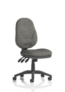 Dynamic Eclipse Plus XL high back office chair with adjustable headrest and armrests, ergonomic design for operator comfort.