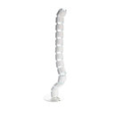 Dynamic Universal Cable Management Spine, black plastic cable organizer with multiple channels for neat wiring.