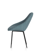 Dynamic Hepscott Bistro Stool with wooden seat and metal frame, showcased in a modern kitchen setting.