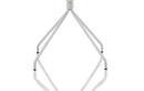 Florence Spindle White Frame Fabric Seat Visitor Chair - NWOF