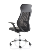 Dynamic Baye mesh and leather operator chair with adjustable armrests and swivel base, designed for ergonomic office comfort.
