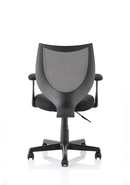 Dynamic Camden medium back mesh office chair with armrests, ergonomic design, and adjustable features for comfortable seating.