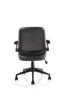 Dynamic Crew Task Operator mesh chair with folding arms, ergonomic design, adjustable height, and breathable mesh back.