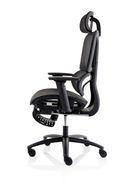Dynamic Horizon Executive Mesh Chair with height adjustable arms, ergonomic office seating with breathable mesh back and cushioned seat.