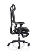 Dynamic Horizon Executive Mesh Chair with height adjustable arms, ergonomic office seating with breathable mesh back and seat.