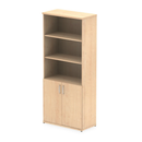 Impulse Open Shelves Cupboard in maple wood by Dynamic, showcasing a modern storage solution with open shelving and sleek design.