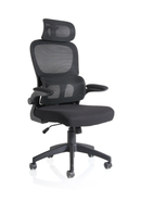 Dynamic Iris Task Operator mesh back chair with adjustable headrest, ergonomic design, and supportive cushioning.