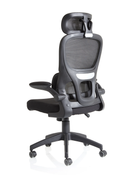 Dynamic Iris Task Operator mesh back chair with adjustable headrest and ergonomic design for comfortable seating.