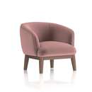 Dynamic Lulu Accent Chair with plush fabric and modern design, featuring a sleek frame and comfortable cushioned seat.